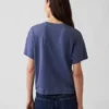 Supima®-bomullst-shirt i avslappnad passform