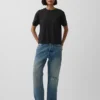 Supima®-bomullst-shirt i avslappnad passform