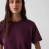 Supima®-bomullst-shirt i avslappnad passform