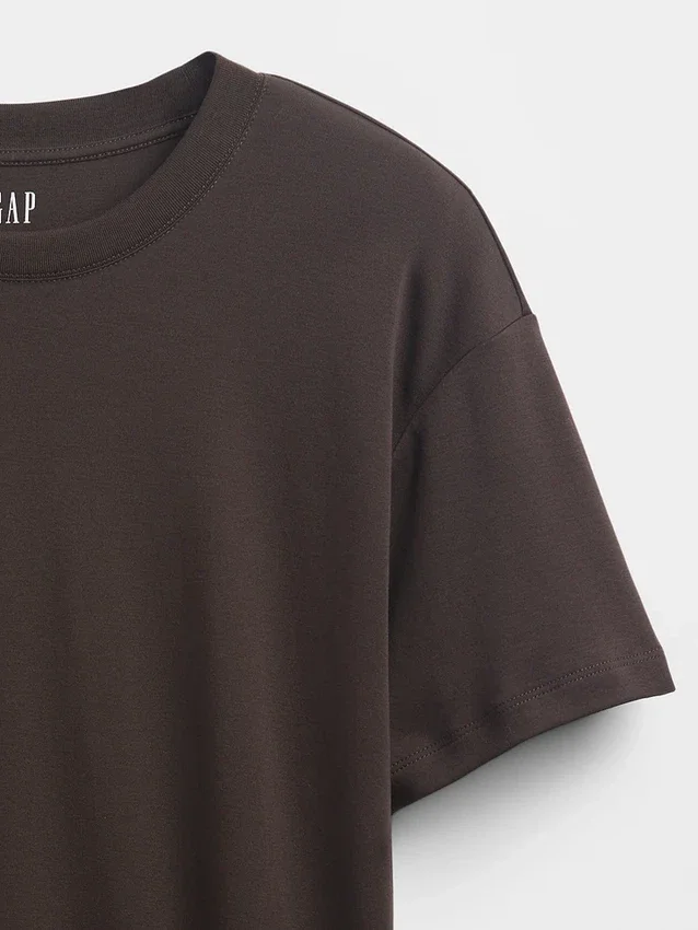 Supima®-bomullst-shirt i avslappnad passform