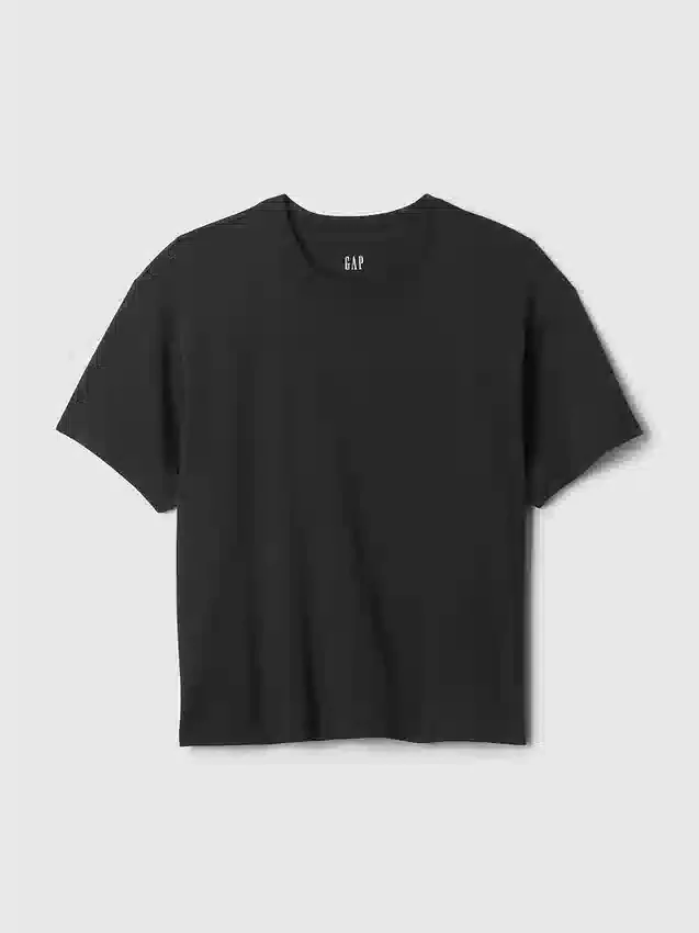 Supima®-bomullst-shirt i avslappnad passform