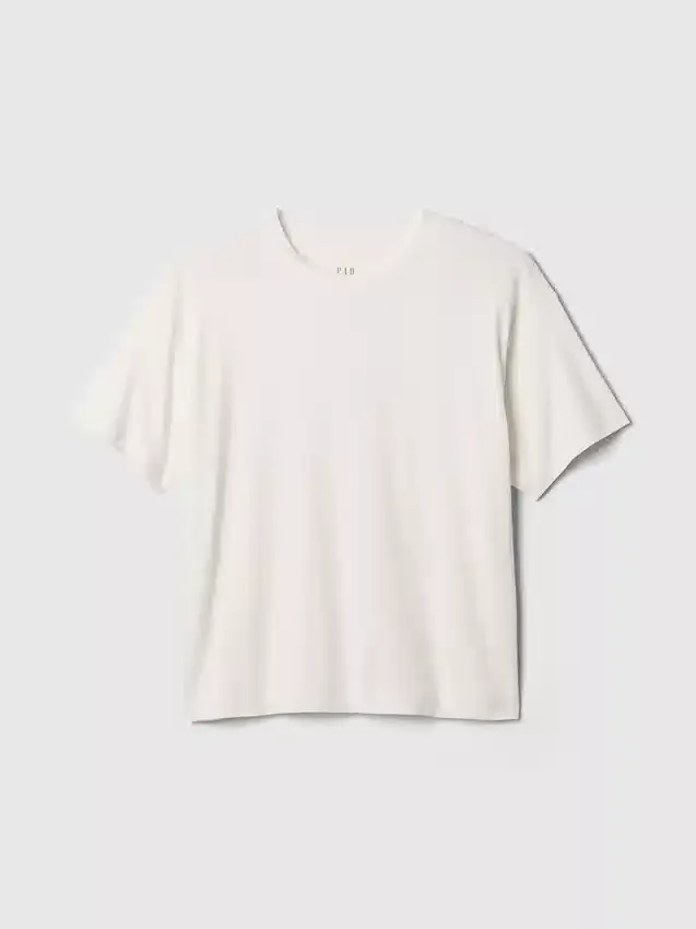 Supima®-bomullst-shirt i avslappnad passform