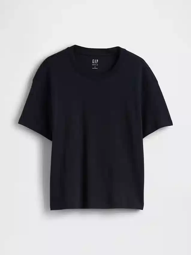Supima®-bomullst-shirt i avslappnad passform