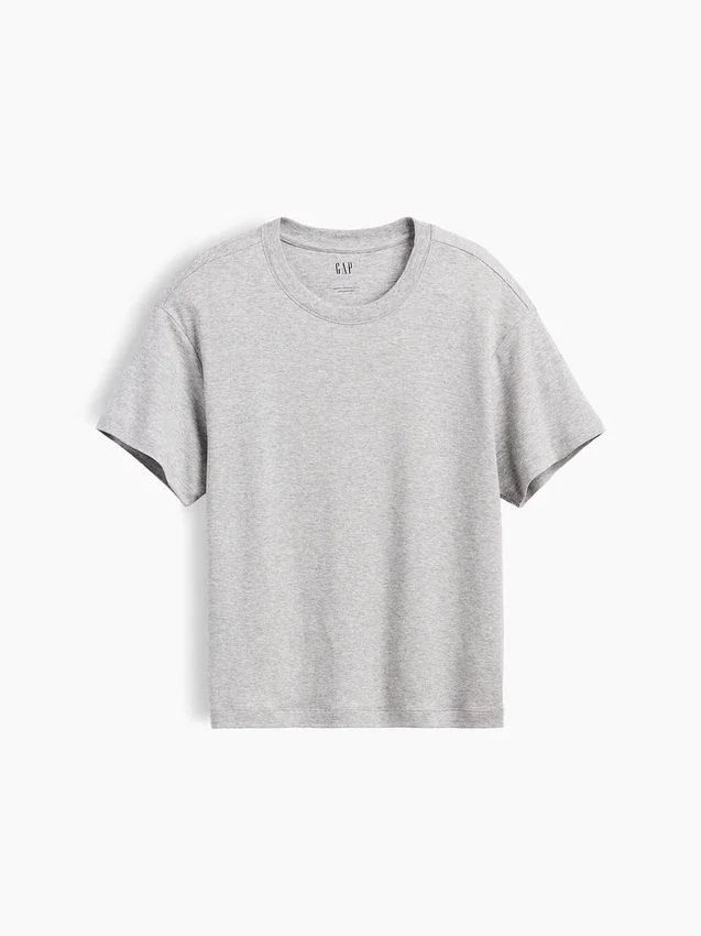 Supima®-bomullst-shirt i avslappnad passform