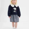 Sweatshirtklänning med volangkrage för Baby & Småbarn