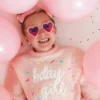 Sweet Wink Birthday Girl Sprinkle-stickad tröja