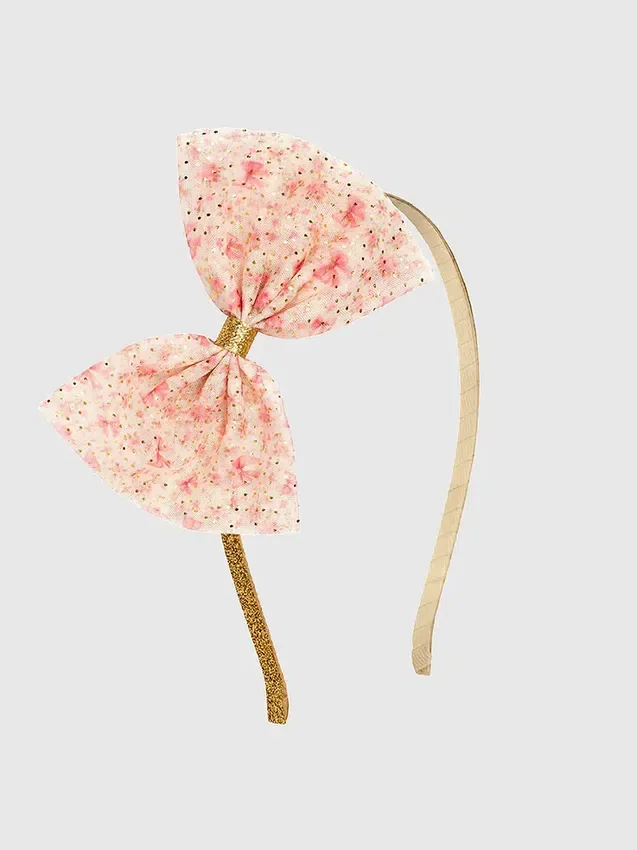 Sweet Wink hårband med liten blommig tyllrosett