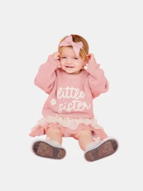 Sweet Wink Little Sister stickad tröja
