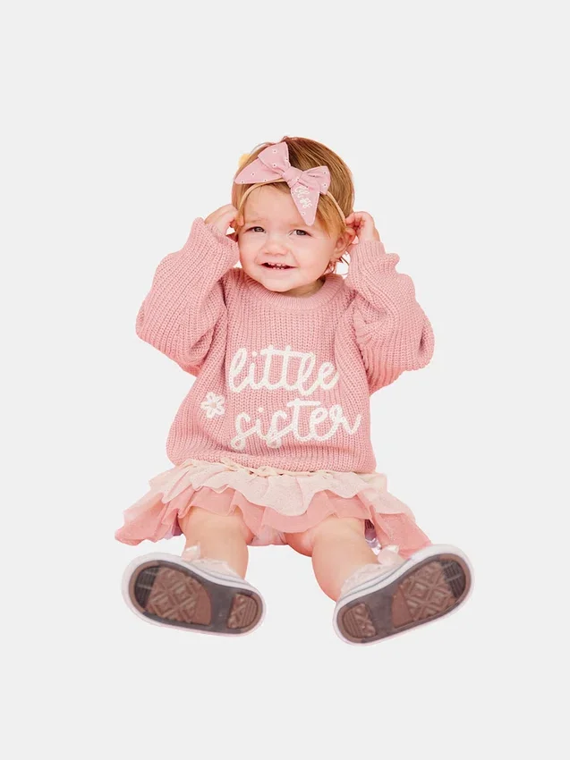 Sweet Wink Little Sister stickad tröja
