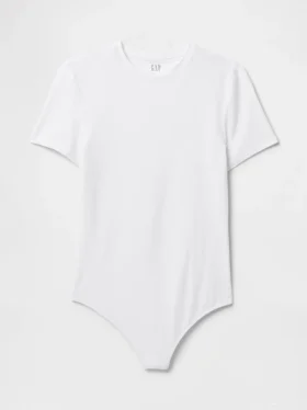 T-shirt-bodysuit i tättstickad jersey