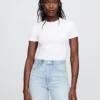 T-shirt-bodysuit i tättstickad jersey
