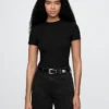 T-shirt-bodysuit i tättstickad jersey