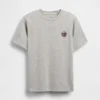 T-shirt för barn i tjockt tyg med avslappnad passform och Gap Logo