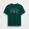 T-shirt för barn i tjockt tyg med avslappnad passform och Gap Logo