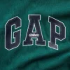 T-shirt för barn i tjockt tyg med avslappnad passform och Gap Logo