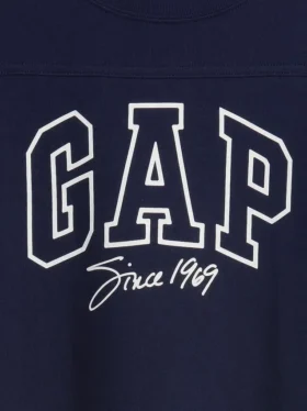 T-shirt för barn i tjockt tyg med oversized-passform och logotyp i sömmen