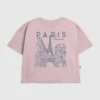 T-shirt för barn med Paris-linjeteckning