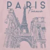 T-shirt för barn med Paris-linjeteckning