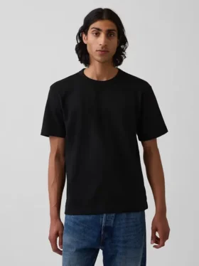 T-shirt för vuxna i tjockt tyg med avslappnad passform