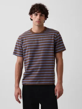 T-shirt för vuxna i tjockt tyg med avslappnad passform