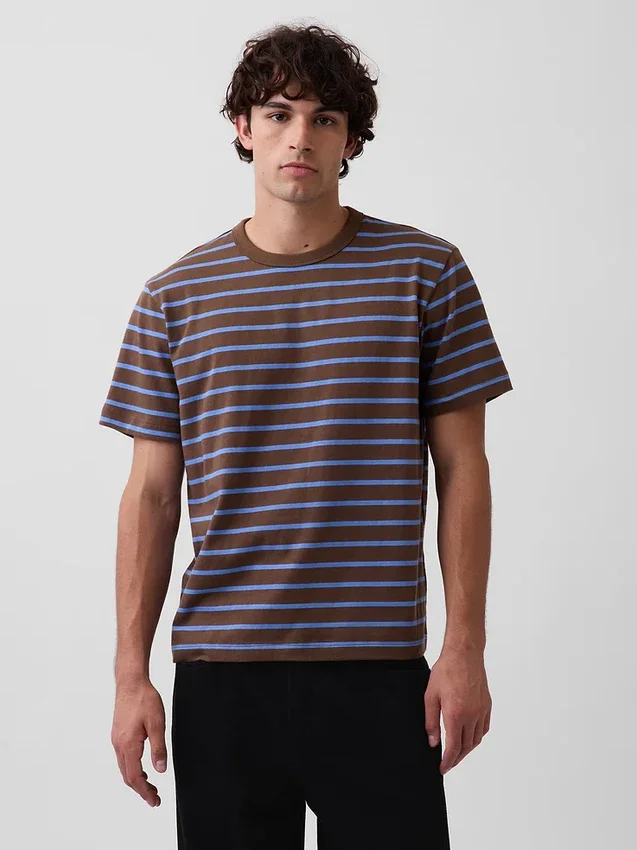 T-shirt för vuxna i tjockt tyg med avslappnad passform