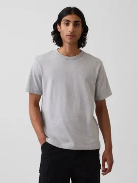 T-shirt för vuxna i tjockt tyg med avslappnad passform