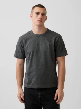 T-shirt för vuxna i tjockt tyg med avslappnad passform