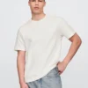T-shirt för vuxna i tjockt tyg med avslappnad passform