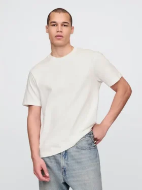 T-shirt för vuxna i tjockt tyg med avslappnad passform