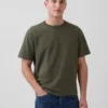 T-shirt för vuxna i tjockt tyg med avslappnad passform