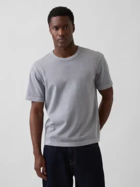 T-shirt för vuxna i tjockt tyg med avslappnad passform