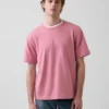 T-shirt för vuxna i tjockt tyg med avslappnad passform