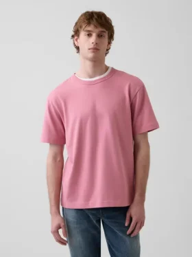 T-shirt för vuxna i tjockt tyg med avslappnad passform