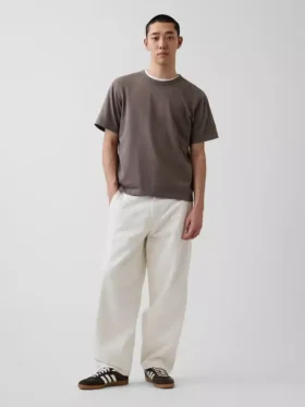 T-shirt för vuxna i tjockt tyg med avslappnad passform