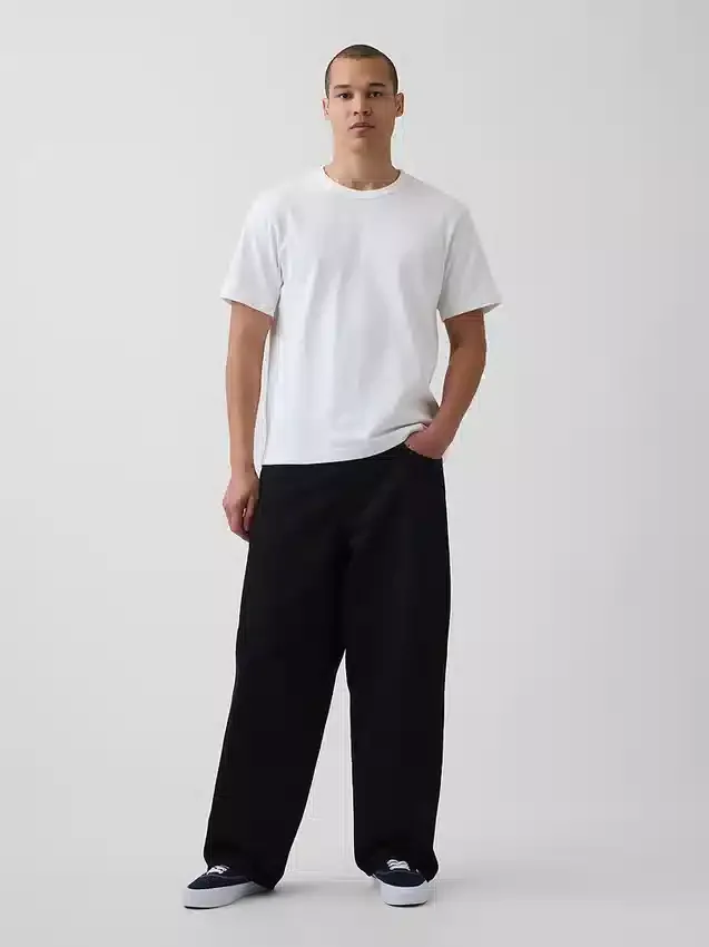 T-shirt för vuxna i tjockt tyg med avslappnad passform