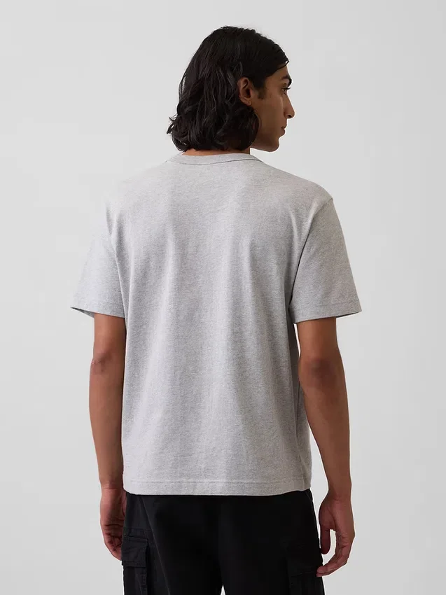 T-shirt för vuxna i tjockt tyg med avslappnad passform