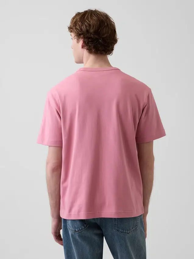 T-shirt för vuxna i tjockt tyg med avslappnad passform