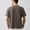 T-shirt för vuxna i tjockt tyg med avslappnad passform