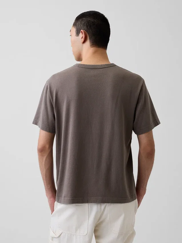 T-shirt för vuxna i tjockt tyg med avslappnad passform