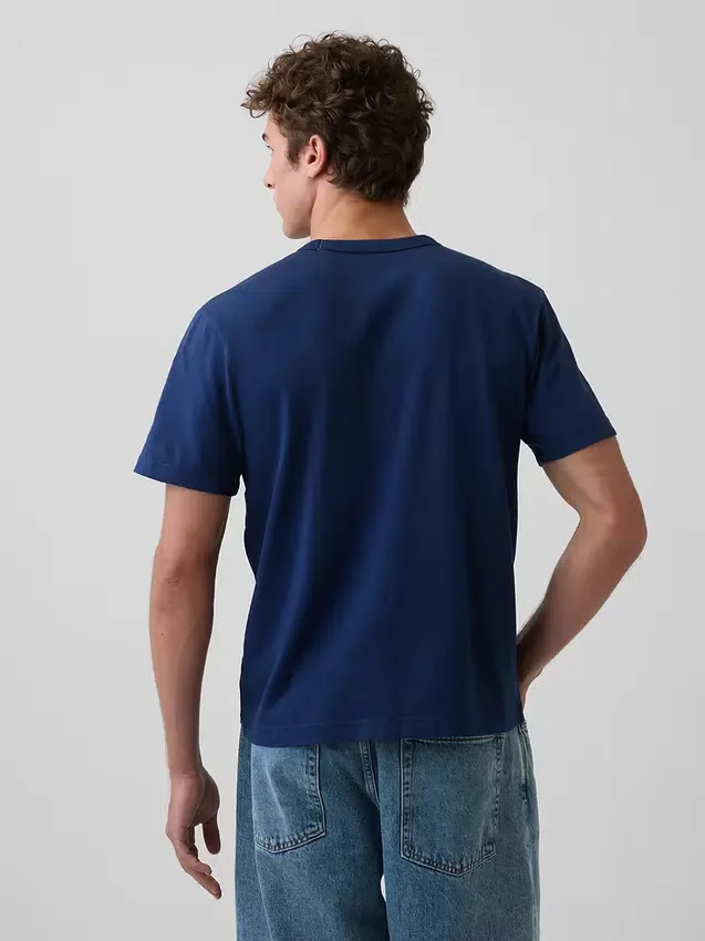 T-shirt för vuxna i tjockt tyg med avslappnad passform