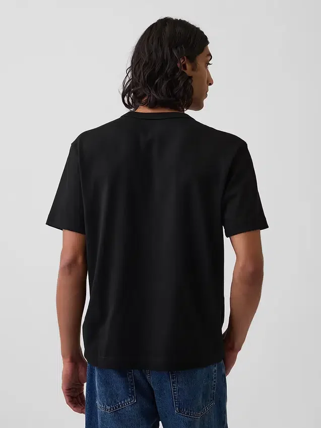 T-shirt för vuxna i tjockt tyg med avslappnad passform