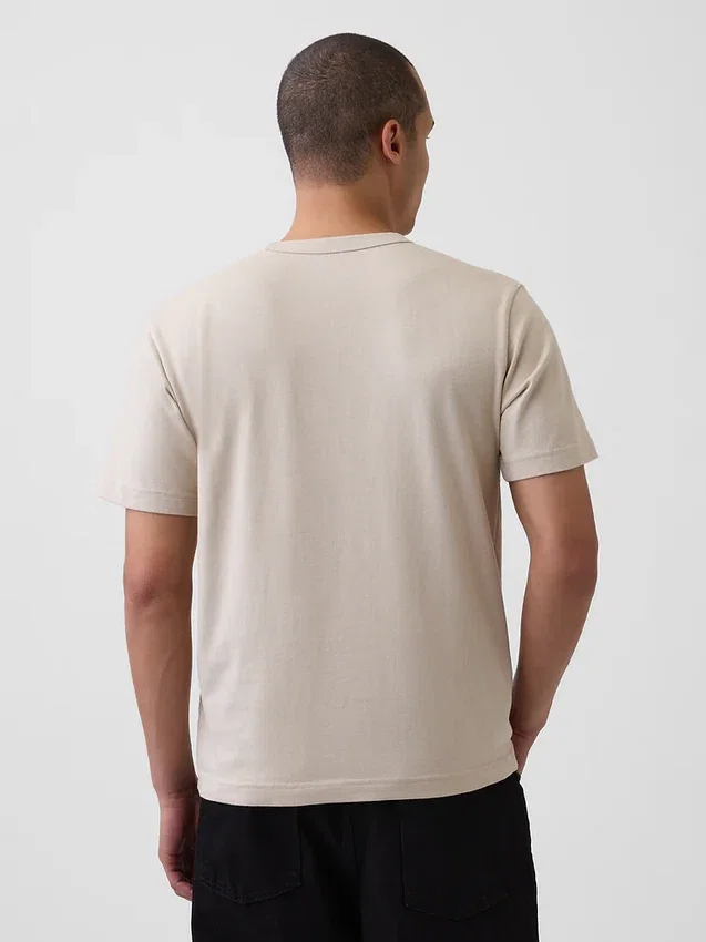 T-shirt för vuxna i tjockt tyg med avslappnad passform