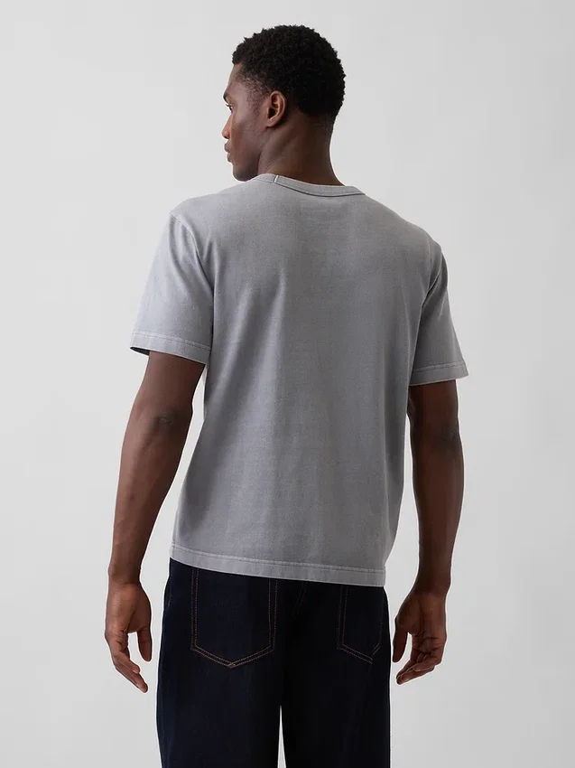 T-shirt för vuxna i tjockt tyg med avslappnad passform