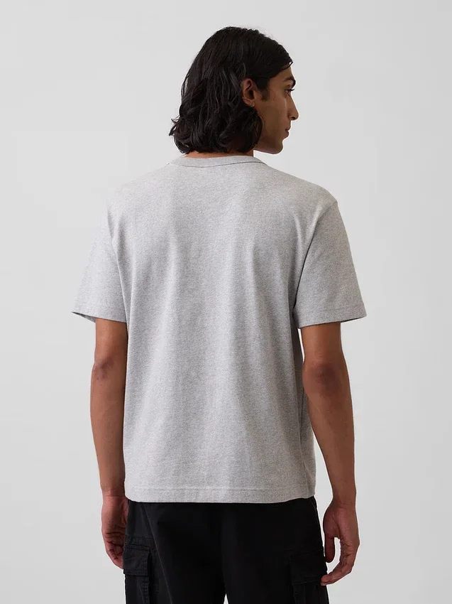 T-shirt för vuxna i tjockt tyg med avslappnad passform
