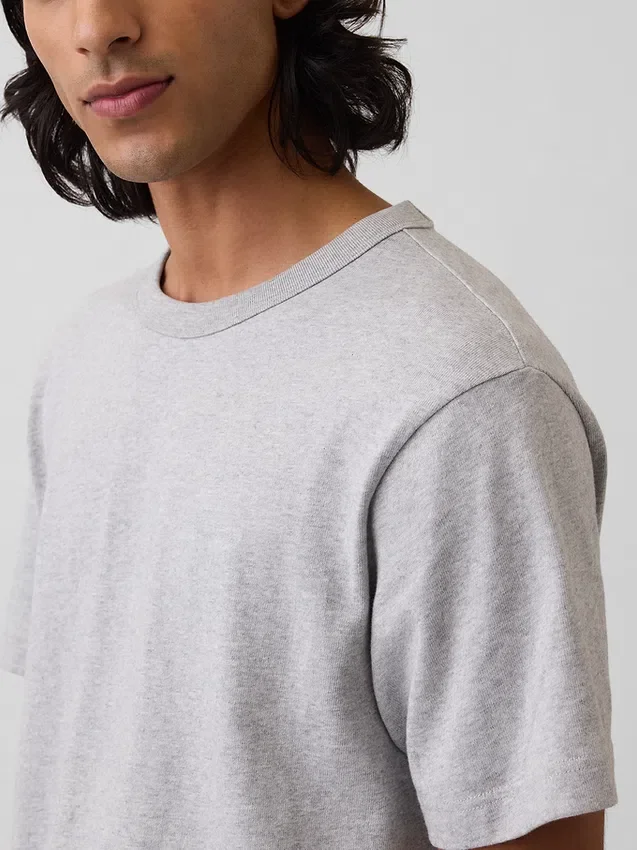 T-shirt för vuxna i tjockt tyg med avslappnad passform