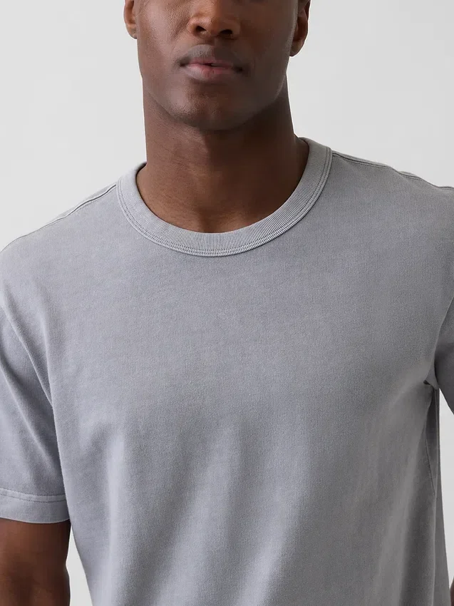 T-shirt för vuxna i tjockt tyg med avslappnad passform