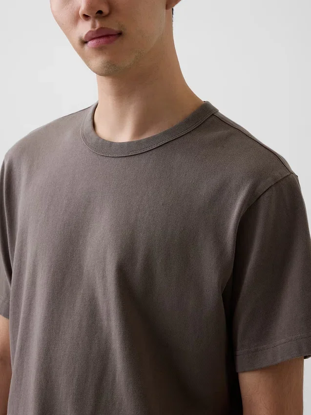 T-shirt för vuxna i tjockt tyg med avslappnad passform