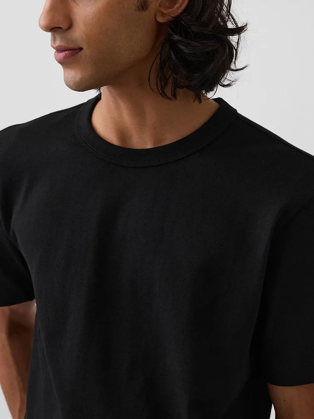 T-shirt för vuxna i tjockt tyg med avslappnad passform