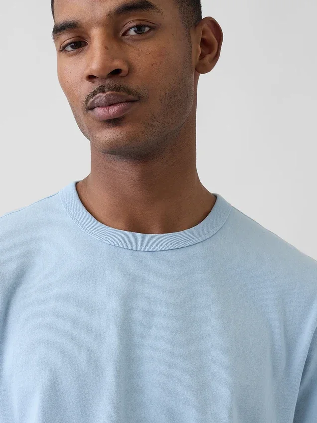 T-shirt för vuxna i tjockt tyg med avslappnad passform
