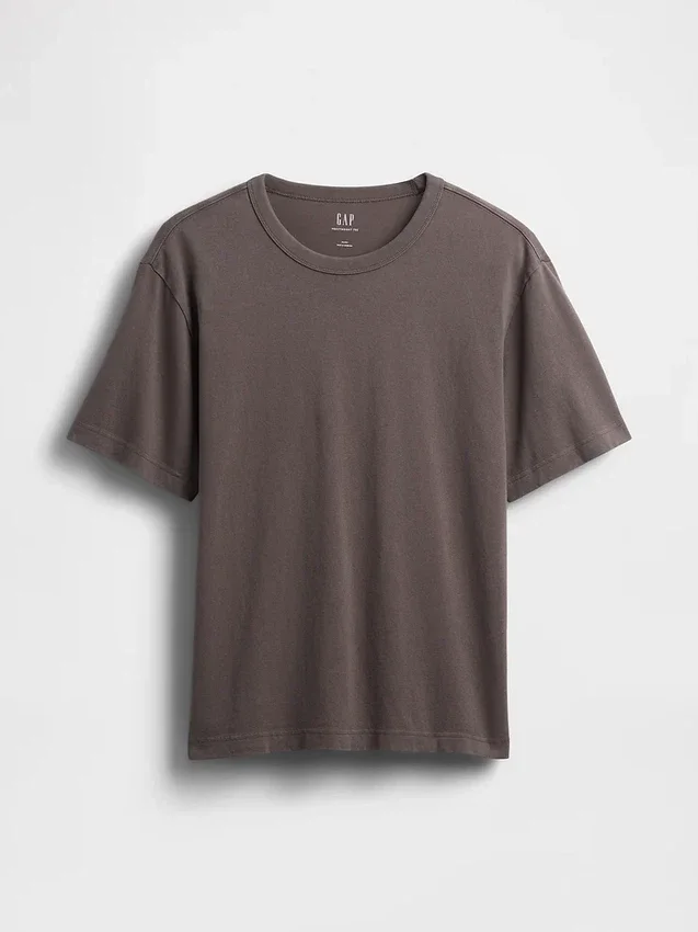 T-shirt för vuxna i tjockt tyg med avslappnad passform